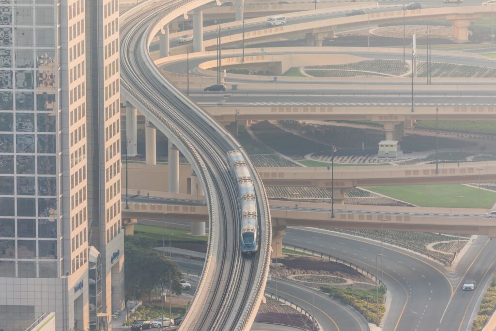 The road in Dubai